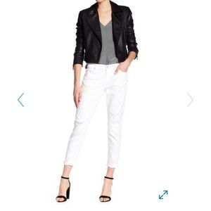J brand white distressed jeans